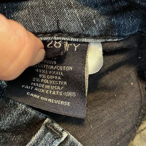 𝅺Fidelity Ace Skinny Jeans Gonna Dark Acid Size 28 - Picture 3 of 10